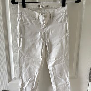 JBrand White jeans with zipper detail